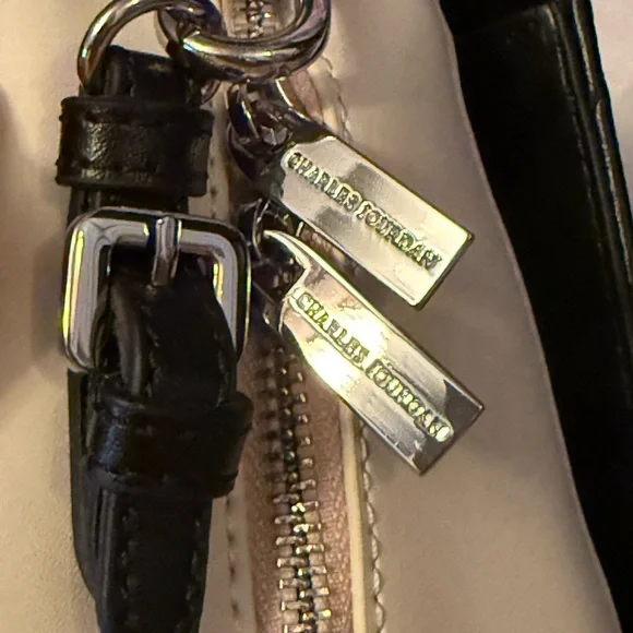 Charles Jourdan Paris Quilted Leather Two-Tone Satchel – NWOT w/ Dust Bag - Picture 7 of 14